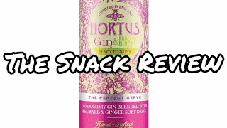 The Snack Review  Hortus Gin amp Rhubarb  Ginger ReadyToDrink [upl. by Tobi]