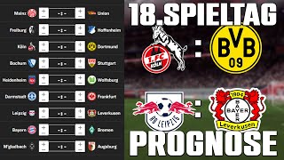 18Spieltag Bundesliga 2324 Prognose  Alle Spiele amp Tipps [upl. by Paterson]