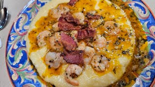 Cheesy Bacon Shrimp and Grits for Friday Night [upl. by Lebiralc]