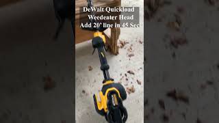 How to restring a Dewalt Flexvolt weed trimmer with a QuickLoad head shorts weedeater dewalt [upl. by Ned]