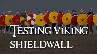 Experimenting with VIKING SHIELDWALL vikings medieval [upl. by Elton]