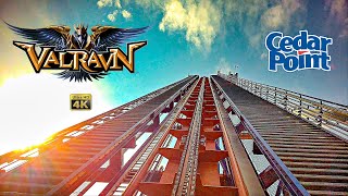 2024 Valravn Dive Roller Coaster On Ride Front Row 4k POV Cedar Point [upl. by Dajma931]