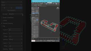 Precise Object Duplication Along a Path with Array in 3ds Max shorts 3dsmax array [upl. by Nae]