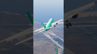 Runway Blockage Causes Airplane Disastrous Crash shorts abortlanding [upl. by Charbonnier]