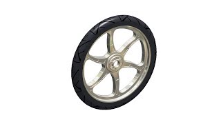 Motorcycle Tire Wheel  Catia V5 modeling [upl. by Ramej]