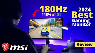 2024 Best Gaming Monitor  MSI G244F E2 Review amp Unboxing  MSI Monitor Under 15000 [upl. by Igiul]