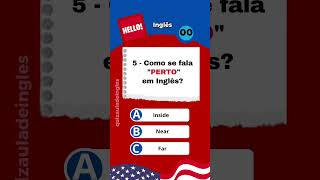 Advérbios de Lugar em Inglês  Você consegue acertar Quiz de Inglês aprenderingles ingles quiz [upl. by Butte943]