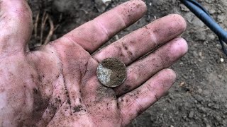 Big Silver Coin Under an Old Sidewalk 🙌 [upl. by Ethelind]