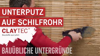 Unterputz auf Schilfrohr  CLAYTEC Lehmbaustoffe auf bauüblichen Untergründen  Anwendungsvideo [upl. by Cusick]