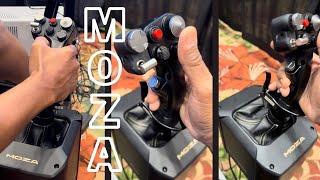 Moza Force Feedback joystick sneak peek [upl. by Nonnahc53]