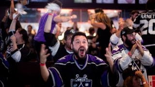 The LA Kings Win the Stanley Cup Everyone Goes Nuts [upl. by Kella]