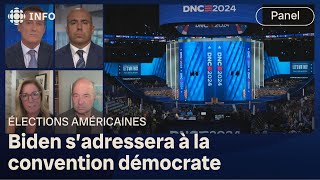 Panel américain  début de la convention démocrate à Chicago [upl. by Lorn]