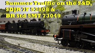 00 Gauge Model Railway  Bachmann 7F and BR Std 5MT SampD Running Session [upl. by Slinkman]