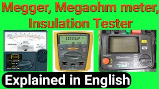 How to use megger megaohm meter IR Insulation resistance tester in English  Gen infopedia [upl. by Ranitta]