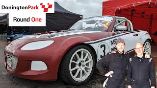 MSVT Track day Trophy 2024  Round 1  Donington Park  Rob and Martyn Adams Onboard highlights [upl. by Bray565]