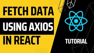 How To Use Axios In React JS To Fetch API Data Tutorial Easy Method [upl. by Jos]