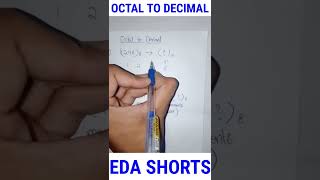 Octal to decimal conversion Electronic devices analysis [upl. by Hampton]