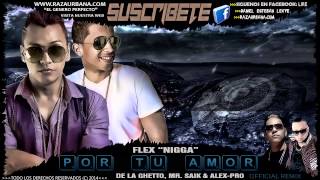 Flex quotNiggaquot Ft De La Ghetto MrSaik amp Alex Pro  quotPor Tu Amorquot CON LETRA Official Remix 2014 [upl. by Aborn]