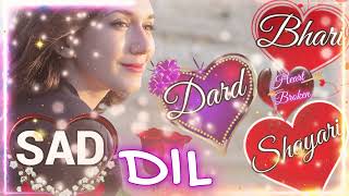 tik tok 2024 shayari 🌹 Dard 💔 bhari 🌹shayari 💔 very Sad 😭 letest shayari🌹hindi Sad video 💔 [upl. by Yellah]