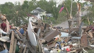 Greenfield tornado survivors share their stories as they pick through the rubble [upl. by Reniti555]