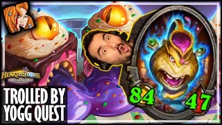 YOGG’S STAT SHUFFLE DISASTER  Hearthstone Battlegrounds [upl. by Trebmal496]