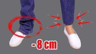 How to hem jeans in 5 minutes while keeping the original hem [upl. by Zizaludba]