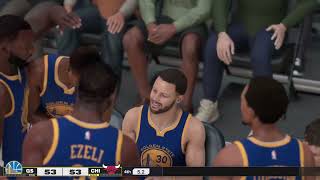 NBA 2K25 Xbox one XS 16 GOLDEN STATE WARRIORS vs 96 CHICAGO BULLS PART 2 [upl. by Rabka]