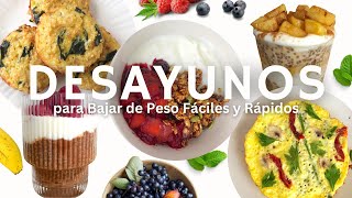 Desayunos Saludables para Bajar de Peso Fáciles y Rápidos [upl. by Onairam413]