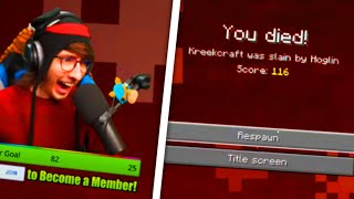 KreekCraft RAGING FOR 5 MINUTES STRAIGHT [upl. by Nnahteb175]