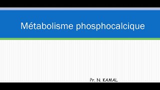 Biochimie clinique II  Metabolisme phosphocalcique FMPC [upl. by Yot]