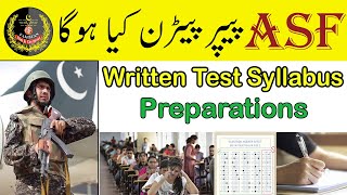 Information About ASF Written Test 2022 Syllabus amp Test Pattern ASF Written Test Test Preparations [upl. by Amethyst]