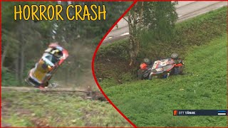 Ott Tänaks Massive Rally Finland Crash💥 CoDriver Martin Järveoja Airlifted to Hospital 🚁 [upl. by Audre]