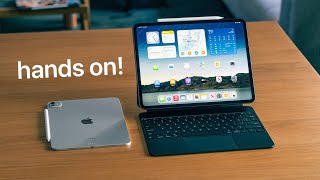 M4 iPad Pro  M2 iPad Air 2024 hands on [upl. by Lore]