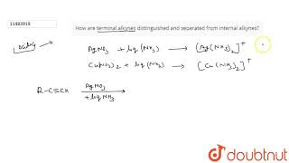 How are terminal alkynes distinguished and separated from internal alkynes [upl. by Reinhardt]