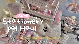 ASMR a Huge Stationery Pal Haul 📦 back to school  cute stationery unboxing with relaxing sound 🌙 [upl. by Primrosa245]