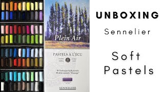 Unboxing Sennelier Soft Pastels Landscape Set [upl. by Xam]