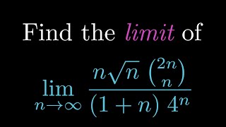 Find the limit of nn12 2nn21n4n as n goes to infinity [upl. by Chrisoula41]