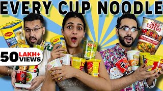 🤢🍜 We Tried Every CUP NOODLES 🍜🤢 [upl. by Rosio]