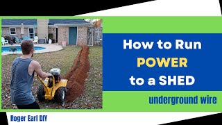 DIY Shed Conversion  How to Run Power [upl. by Horbal700]