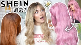 TRYING CHEAP SHEIN WIGS IS IT WORTH THE MONEY [upl. by Einnol]