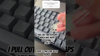 Mechanical keyboard Replace key caps Key cap tool thockykeyboard shorts [upl. by Cindi]