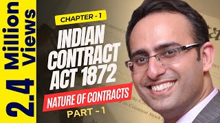 Indian Contract Act 1872 Chapter1 Nature of Contracts Part1 [upl. by Eelsnia299]