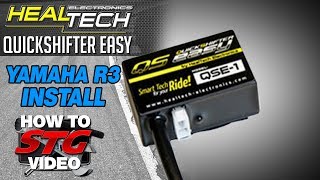 How to Install a HealTech Yamaha YZFR3 1517 QuickShifter Easy from Sportbiketrackgearcom [upl. by Camilo]