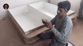 Round Shape Hydraulic Bed कैसे बनाया जाता है।How To Make Hydraulic Bed । Bed कैसे बनाए आसन तरीके से [upl. by Laehcim93]