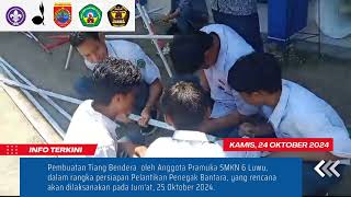 Pembuatan Tiang Bendera persiapan pelantikan penegak Bantara 24102024 [upl. by Heid]