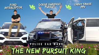 Police Car Wars 2023 Durango vs Tahoe vs Explorer Showdown [upl. by Yeltneb]