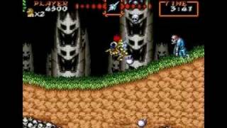 Super Ghouls n Ghosts Level 1Graveyard [upl. by Auqinehs]