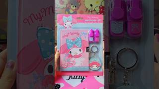 My Melody Stationery Set ASMR 💗 schoolsupplies sanrio [upl. by Tacita]