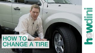 How to Change a Tire  Change a flat car tire step by step [upl. by Newman215]