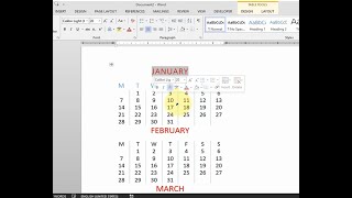 How to Insert Calendar In Word 2013  TechTricksGh [upl. by Palestine]